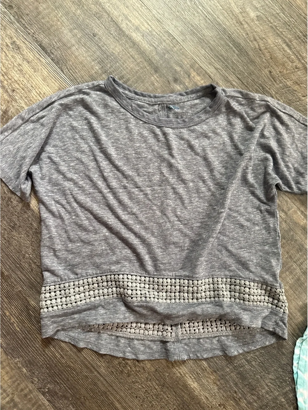 Girl’s Tie-Dye and Crochet Detail Tops - Size S